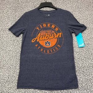 Auburn Tigers Shirt Youth Medium 10-12 Blue Gen2 NCAA Short Sleeve Crew Neck New